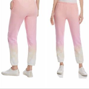 Generation Love Rowe Dip Tie Dye Pull On‎ Sweatpants Pink Yellow White Large